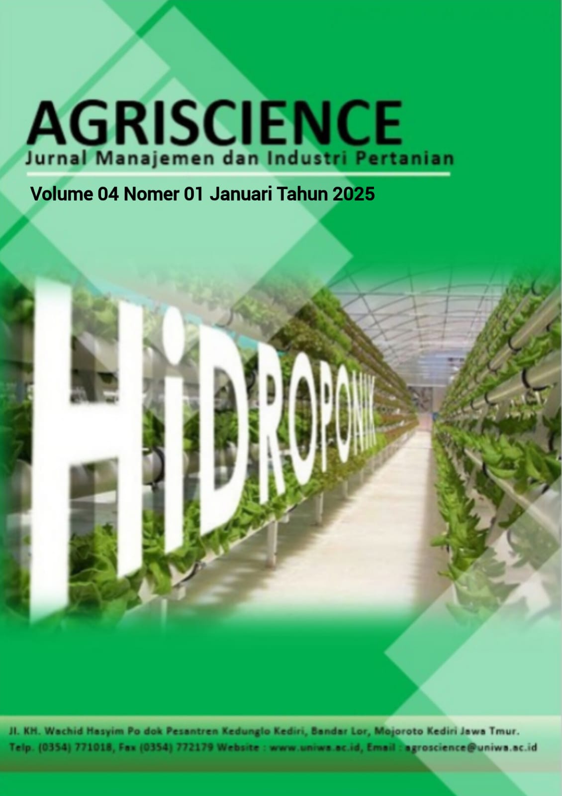 View Vol. 4 No. 1 (2025): AGRISCIENCE
